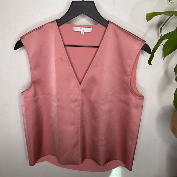 Tibi V Neck Blouse - Picture 3 of 7